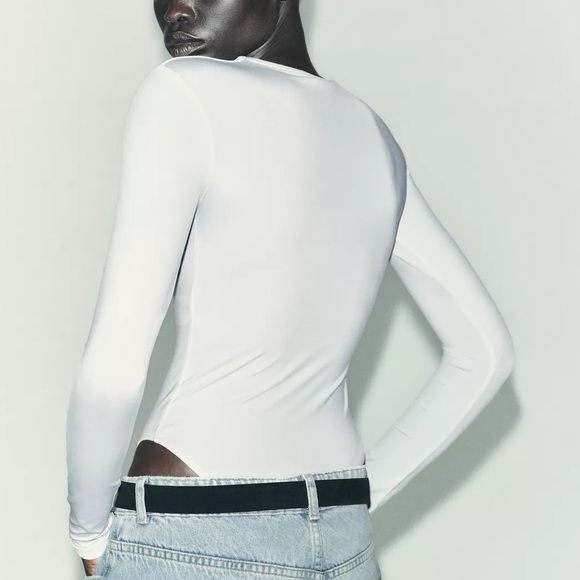 Zara Basic Polyamide Bodysuit - Picture 2 of 8